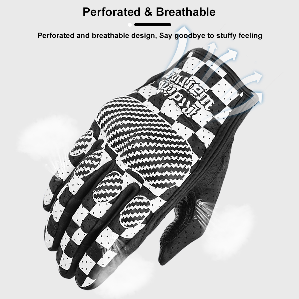 Vintage Motorcycle Gloves Genu - Motorcycle Gear Fox 评论和价格