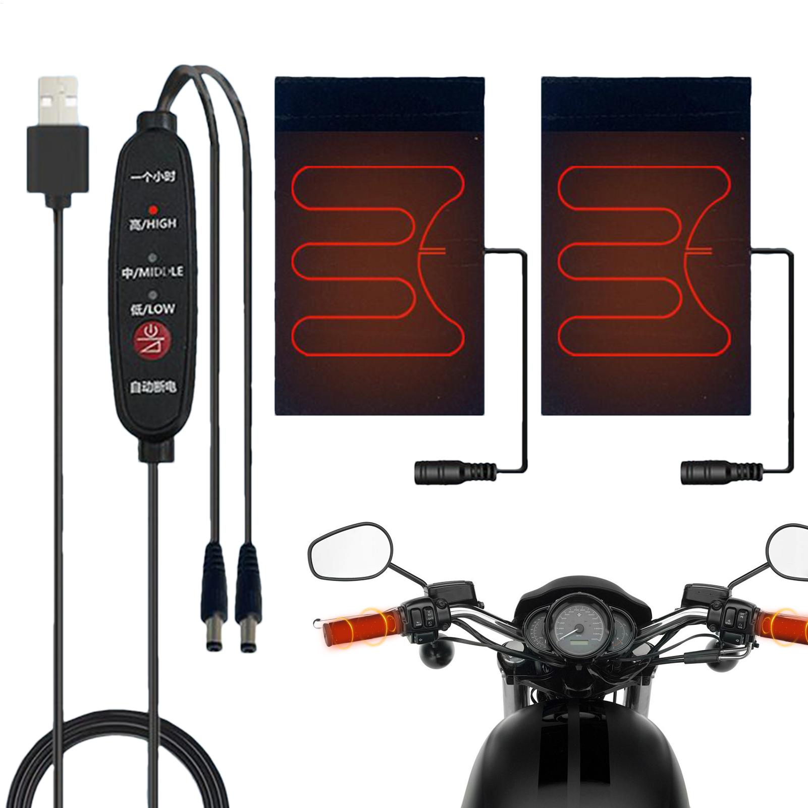 USB Electric Heated Handlebar  - Motorcycle Gear For Winter 评论和价格