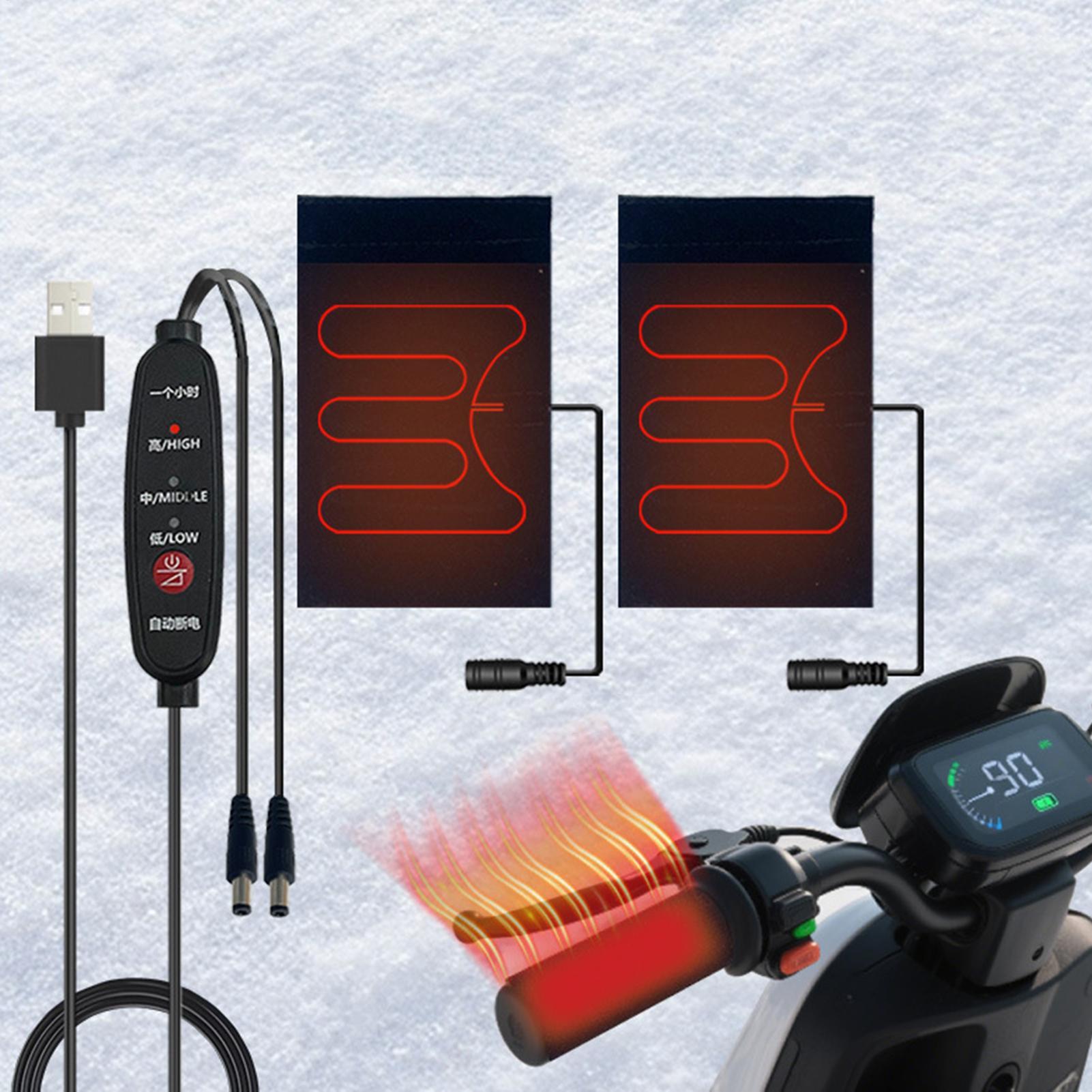 USB Electric Heated Handlebar  - Motorcycle Gear For Winter 评论和价格