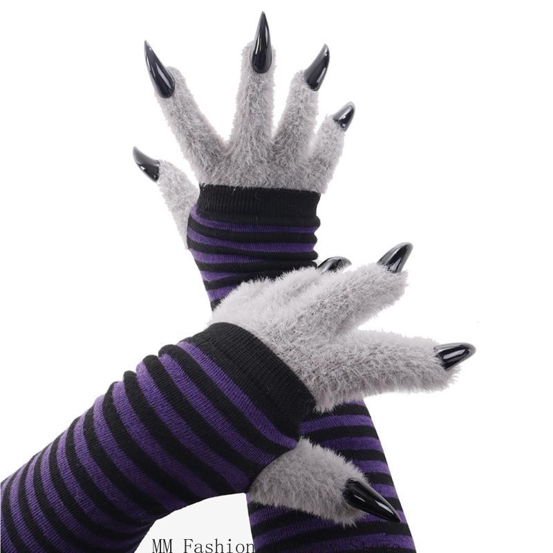 Faux Furs Plush Cats Paws Glov - Motorcycle Gear Fox 评论和价格