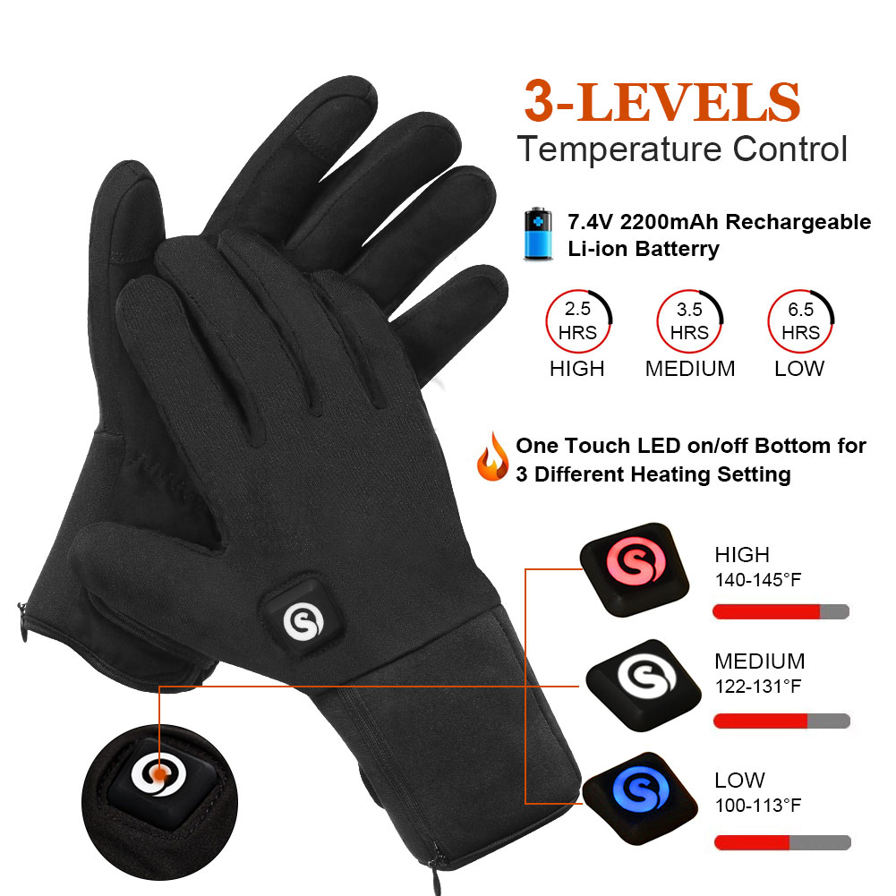 Winter Electric Heated Gloves  - Motorcycle Gear For Winter 评论和价格