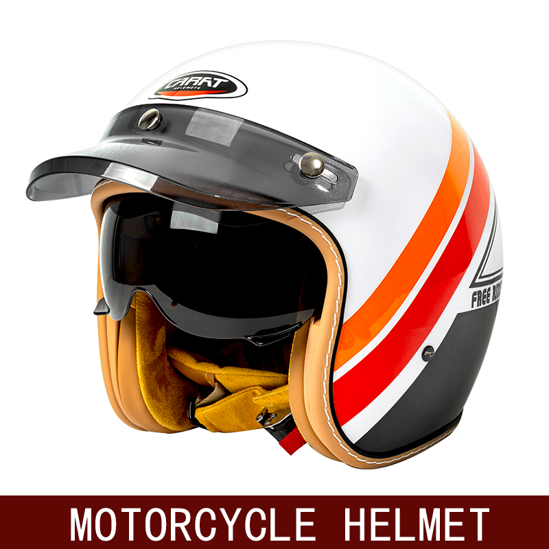 New Retro Half Helmet Motorcyc - Motorcycle Gear For Winter 评论和价格